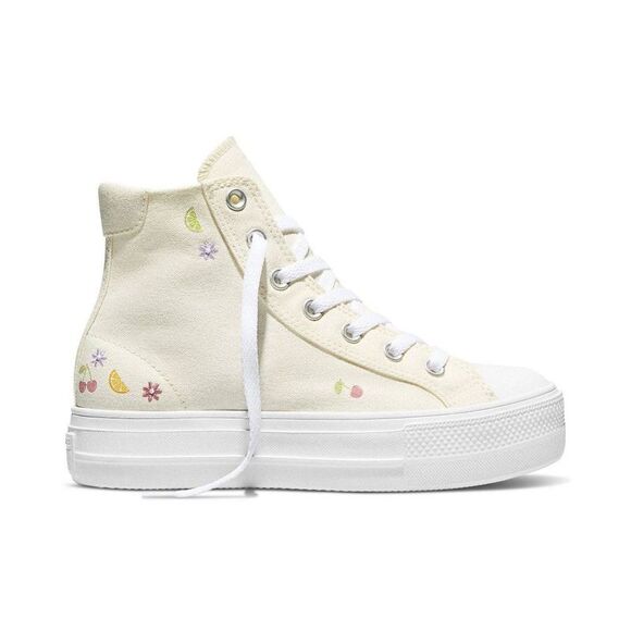 Converse Shoes - Converse -  Women's Platform High Top Sneakers - Crea Cream